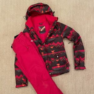 SIMS Snowboard Jacket & Pants, women’s size extra small